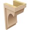 Ekena Millwork 8"W x 8"D x 16"H Wide Emerson Rough Cedar Woodgrain TimberThane Corbel, Primed Tan CORUR08X08X16EMRRCPR - alternate 4